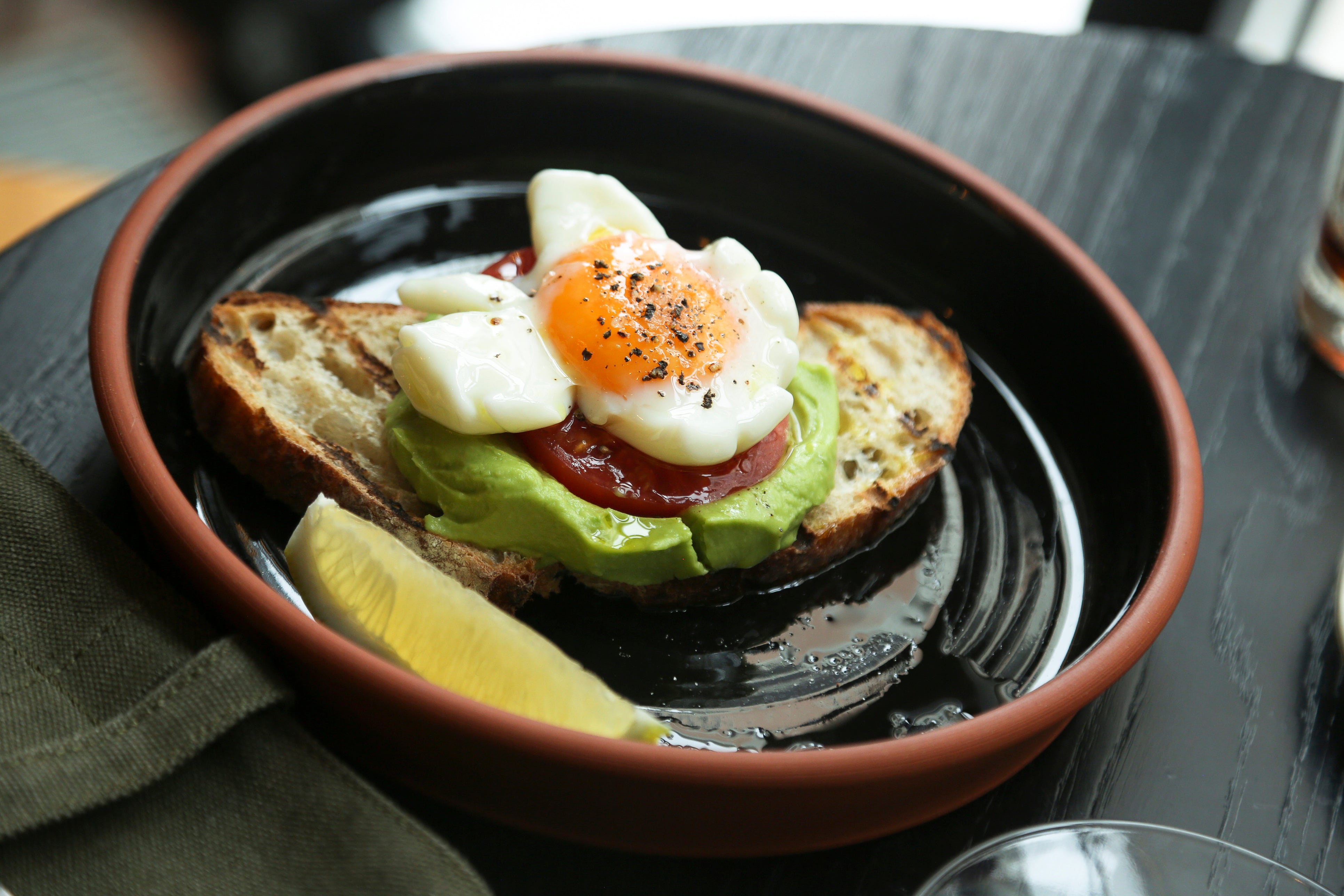 Smashed Avocado with Poached Eggs